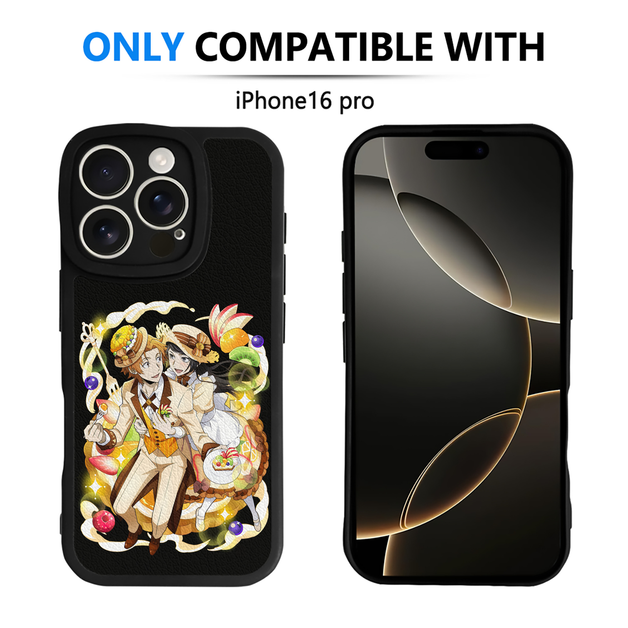 （画像用） 文豪ストレイドッグス Bungo Stray Dogs 【iPhone 16シリーズ対応】シリコンスマホケース（レザー調） 材質：シリコン